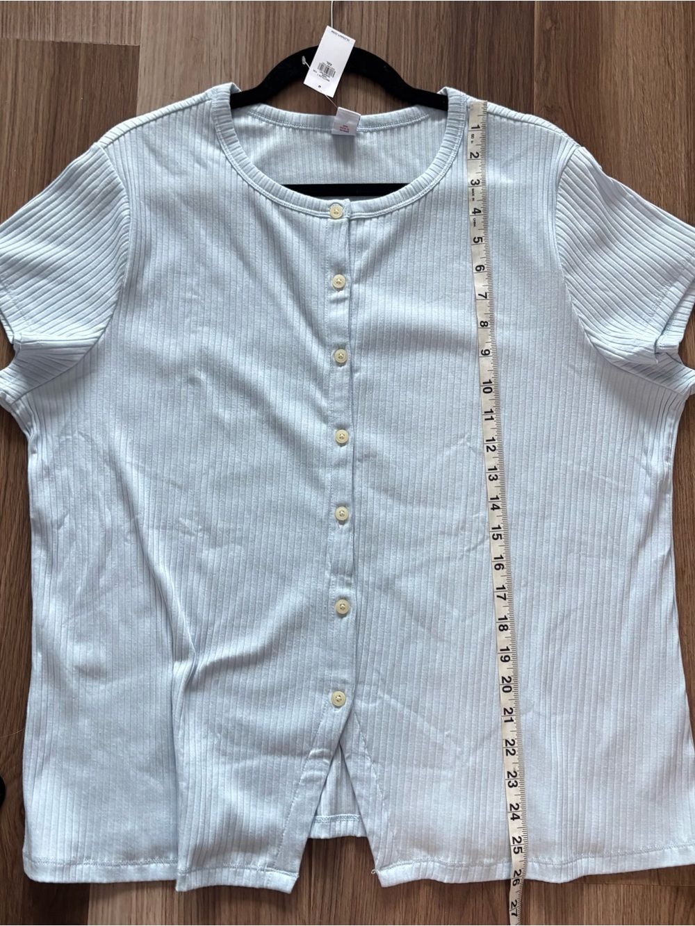 🩵Ribbed Button down Top - Picture 8 of 8